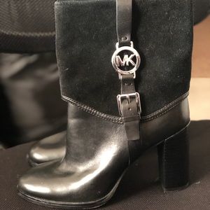 Michael Kors Black Leather Boots